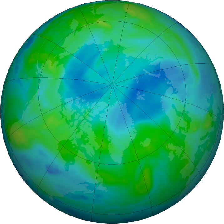 Arctic ozone map for 22 September 2017